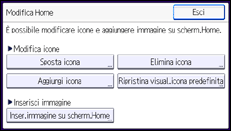 Illustrazione schermata pannello di controllo