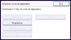 Illustrazione schermata pannello di controllo