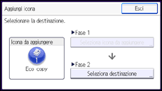 Illustrazione schermata pannello di controllo