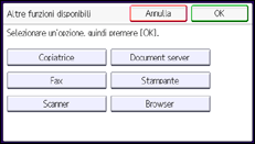 Illustrazione pannello operativo