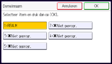 Schermafbeelding bedieningspaneel