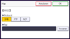 Schermafbeelding bedieningspaneel
