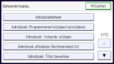 Schermafbeelding bedieningspaneel