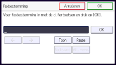 Schermafbeelding bedieningspaneel