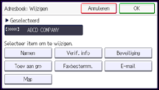 Schermafbeelding bedieningspaneel