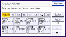 Schermafbeelding bedieningspaneel