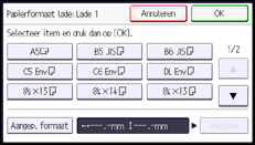 Schermafbeelding bedieningspaneel