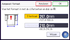 Schermafbeelding bedieningspaneel