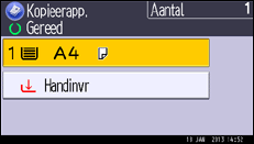 Schermafbeelding bedieningspaneel