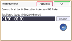 Abbildung Bedienfeld-Display