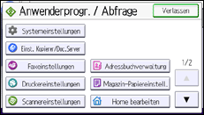 Abbildung Bedienfeld-Display
