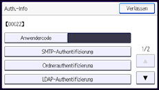 Abbildung Bedienfeld-Display