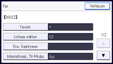 Abbildung Bedienfeld-Display