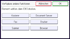 Abbildung Bedienfeld-Display