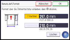 Abbildung Bedienfeld-Display