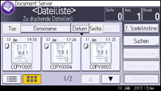 Abbildung Bedienfeld-Display