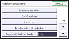 Abbildung Bedienfeld-Display