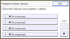 Ilustración de la pantalla panel de mandos