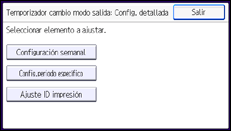 Ilustración de la pantalla panel de mandos