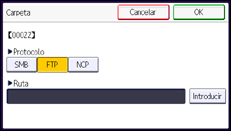 Ilustración de la pantalla panel de mandos