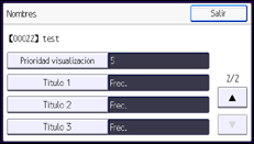 Ilustración de la pantalla panel de mandos