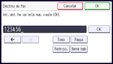 Ilustración de la pantalla panel de mandos