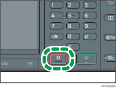 Illustration de la touche Stop