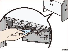 Illustration du rouleau d'alimentation papier