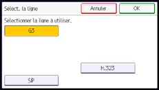 Illustration de l'écran du panneau de commande