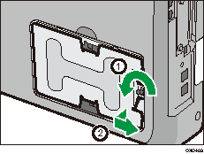 Illustration de la vue droite de l'appareil