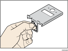 Illustration du support du combiné