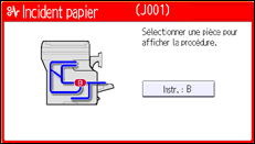 Illustration de l'écran du panneau de commande
