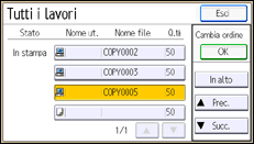 Illustrazione schermata pannello di controllo