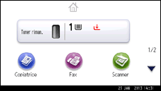 Illustrazione schermata pannello di controllo