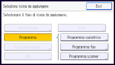 Illustrazione schermata pannello di controllo