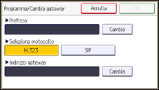 Illustrazione schermata pannello di controllo