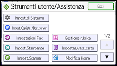 Illustrazione pannello operativo