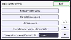 Illustrazione schermata pannello di controllo