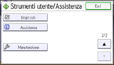Illustrazione schermata pannello di controllo