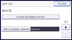 Schermafbeelding bedieningspaneel