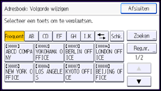 Schermafbeelding bedieningspaneel