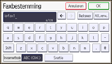 Schermafbeelding bedieningspaneel