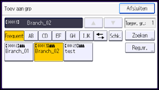 Schermafbeelding bedieningspaneel