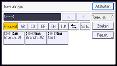 Schermafbeelding bedieningspaneel