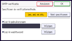 Schermafbeelding bedieningspaneel