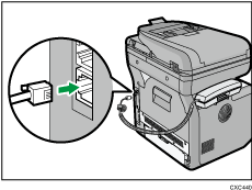 Illustratie achterzijde van het apparaat