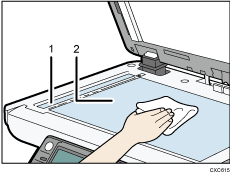 Exposure glass illustration numbered callout illustration