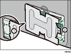 Right side of the machine illustration
