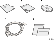 Illustration of contents of the box