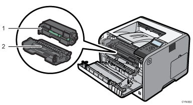 Main unit illustration numbered callout illustration